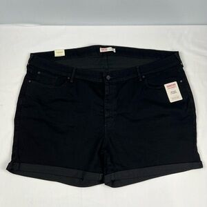 Signature by Levi Strauss & Co plus Size mid rise cuffed shorts